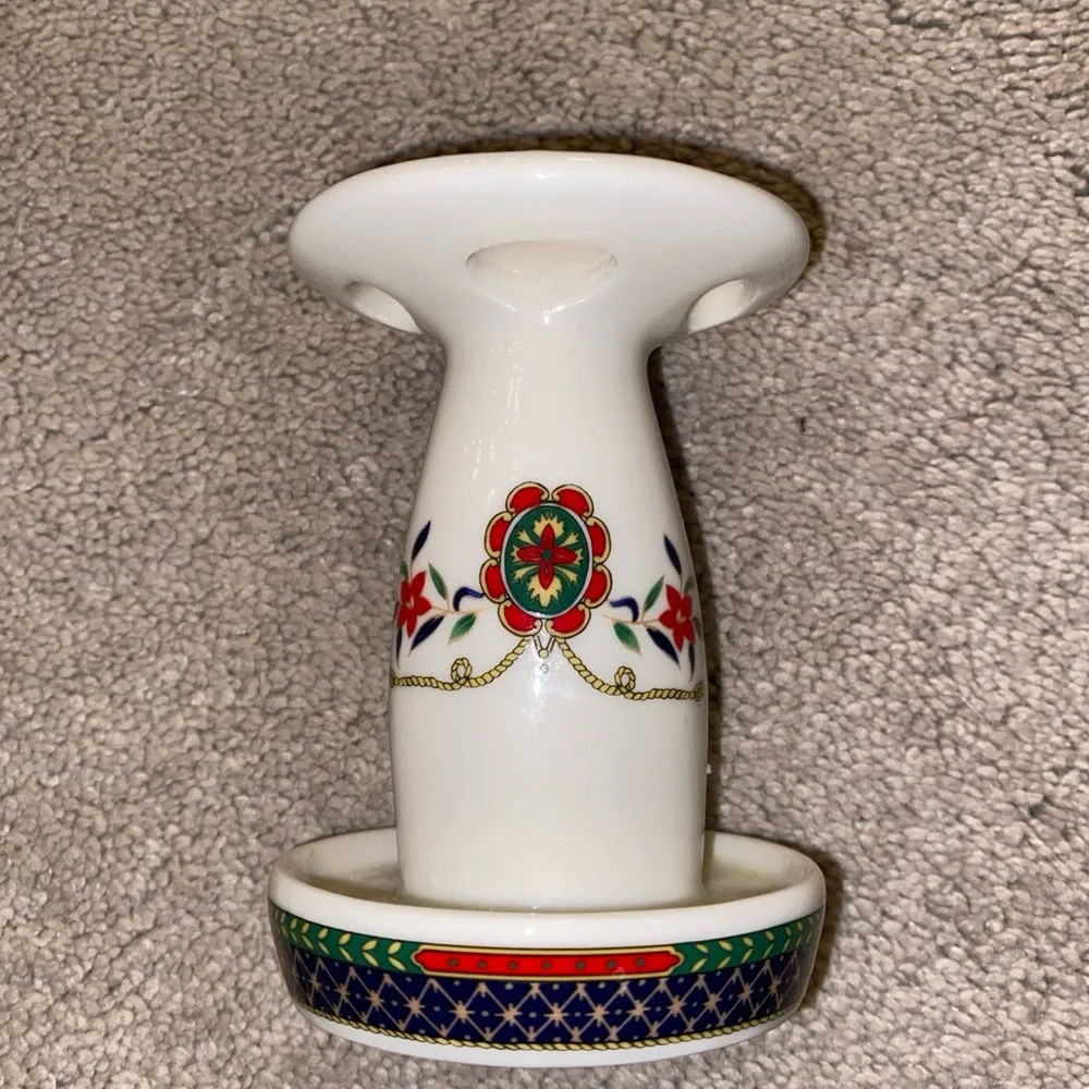 Shibata Vintage Japan Floral‎ Bathroom Toothbrush Holder Porcelain